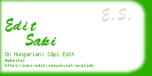 edit sapi business card